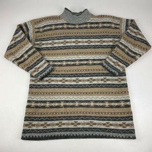 Vintage Summit Hill Women's L Lambswool Angora Mock Neck Sweater